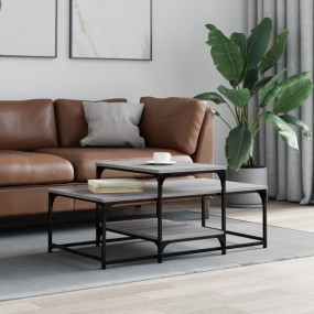 Coffee Table Gray Sonoma Engineered wood, metal Medium