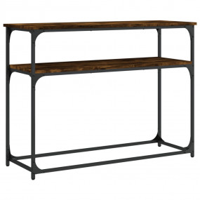Console Table Smoked Oak Engineered Wood