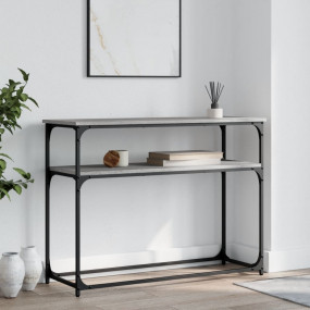 Console Table Grey Sonoma Engineered Wood Narrow Consol...