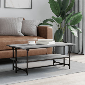 Coffee Table Gray Sonoma Engineered wood, Metal Medium