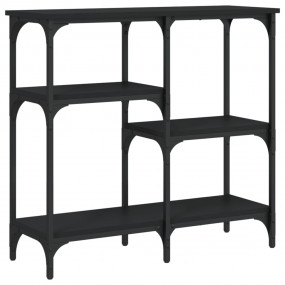 Console Table Black Engineered wood, Metal Narrow Adjus...