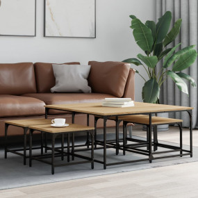 Nesting Coffee Table Sonoma oak Engineered wood, metal ...
