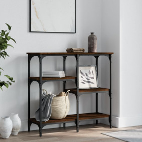 Console Table Brown Oak Engineered Wood 31.5x11.4x29.5 ...