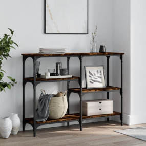 Console Table Smoked oak Engineered wood, metal Narrow