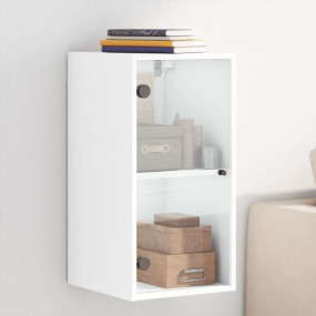 Wall Cabinet White Engineered wood 13.8x14.6x27.0 in Wa...