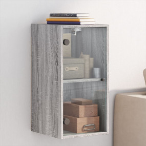 Wall Cabinet Grey Sonoma Engineered wood, glass Medium
