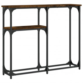 Console Table Smoked oak Engineered wood, metal Narrow