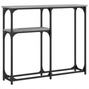Console Table Grey Sonoma Engineered Wood, Metal Adjust...