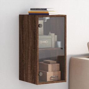 Wall Cabinet Brown Oak Engineered wood Standard Wall Ca...
