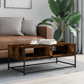 Coffee Table Smoked Oak Engineered Wood Medium Coffee T...