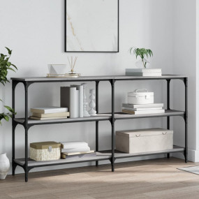Console Table Grey Sonoma Engineered Wood 59.1 x 11.4 x...