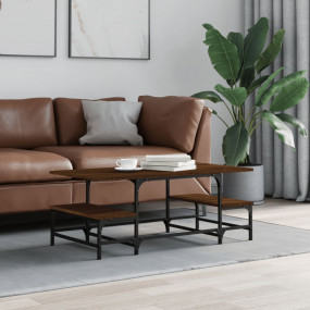 Coffee Table Brown oak Engineered wood, metal Medium Co...