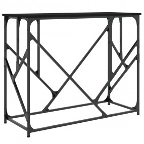 Console Table Black Engineered wood 39.4 in x 15.7 in x...