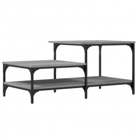 Coffee Table Grey Sonoma Engineered Wood, Metal Medium