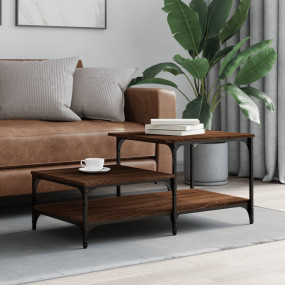 Coffee Table Brown Oak Engineered Wood Medium Coffee Ta...
