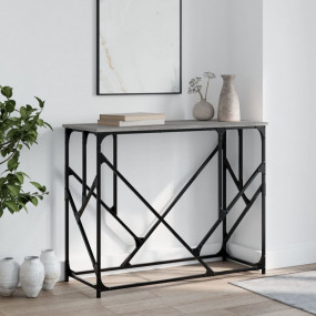 Console Table Grey Sonoma Engineered Wood, Metal Medium