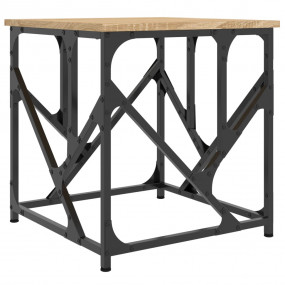 Coffee Table Sonoma Oak Engineered Wood 17.7 in x 17.7 ...