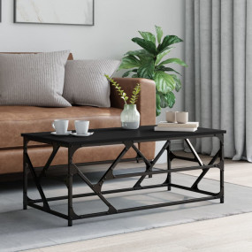 Coffee Table Black Engineered wood Medium Adjustable Fe...