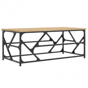 Coffee Table Sonoma oak Engineered wood and metal