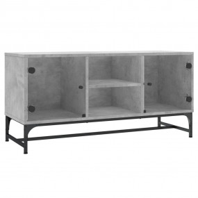 TV Cabinet Concrete grey Engineered wood, glass, steel ...