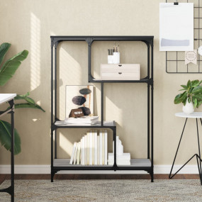 Bookshelf Grey Sonoma Engineered wood and steel Medium