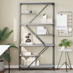 Bookshelf Gray Sonoma Engineered wood, Steel