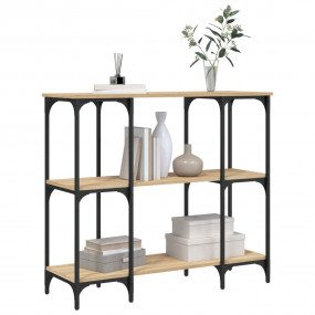 Console Table Sonoma Oak Engineered Wood Medium Adjusta...