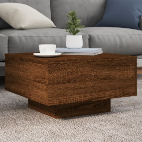 Coffee Table Brown Oak Engineered Wood Medium Durable