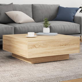 Coffee Table Sonoma Oak Engineered Wood Medium Decorati...