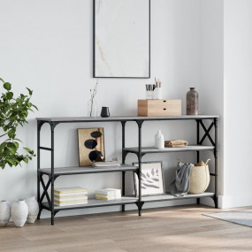 Console Table Grey Sonoma Engineered wood, steel Large