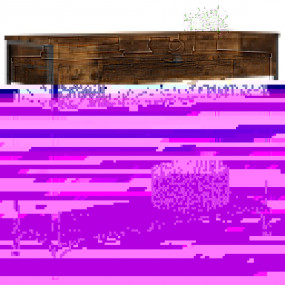 Console Table Smoked Oak Engineered wood, Metal Narrow