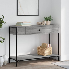 Console Table Gray Sonoma Engineered wood Medium Adjust...