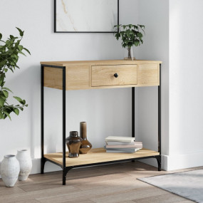 Console Table Sonoma oak Engineered wood, metal