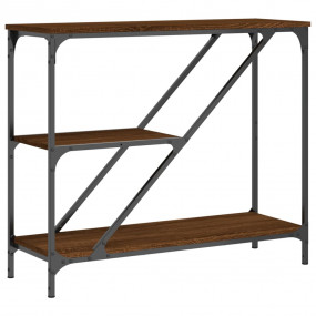 Console Table Brown Oak Engineered wood, steel Medium