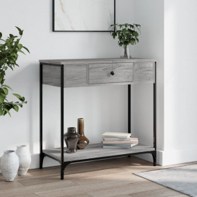 Console Table Grey Sonoma Engineered wood and metal