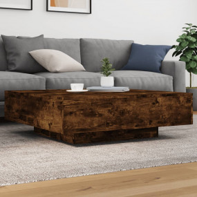 Coffee Table Smoked Oak Engineered wood 39.4 x 39.4 x 1...