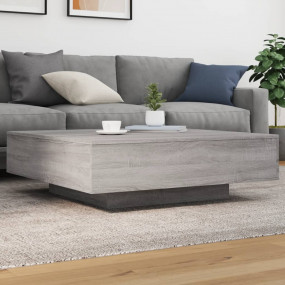 Coffee Table Gray Sonoma Engineered Wood Medium Durable