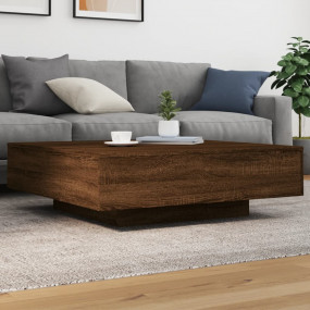 Coffee Table Brown oak Engineered wood Durable Coffee T...