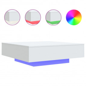 Coffee Table White Engineered Wood Medium Coffee Table ...