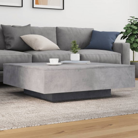 Coffee Table Concrete gray Engineered wood 39.4 x 39.4 ...