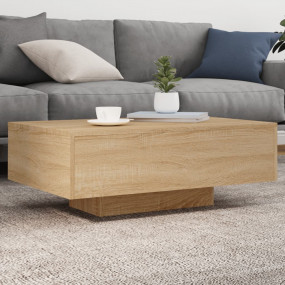 Coffee Table Sonoma oak Engineered wood 33.5 x 21.7 x 1...