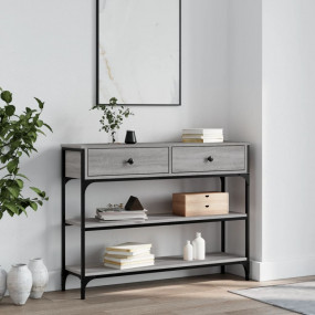 Console Table Gray sonoma Engineered wood, metal