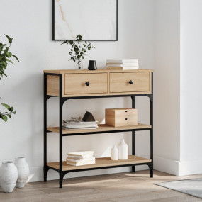 Console Table Sonoma Oak Engineered wood, metal