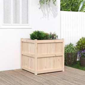 Garden Planter Natural wood Solid pine wood Large