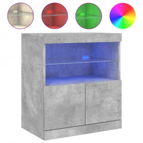 Sideboard Concrete grey Engineered wood Sideboard Recta...