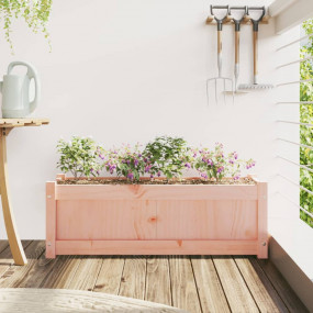 Garden Planter Natural wood Solid Douglas wood Large