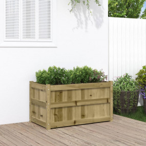 Garden Planter Natural wood Treated pine wood Medium