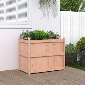 Garden Planter Natural wood Solid douglas wood 35.4x19....
