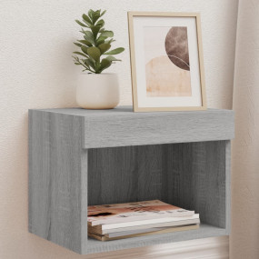 Bedside Cabinet Grey Sonoma Engineered wood Compact