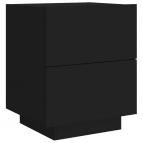 Bedside Cabinet Black Engineered wood Medium Modern